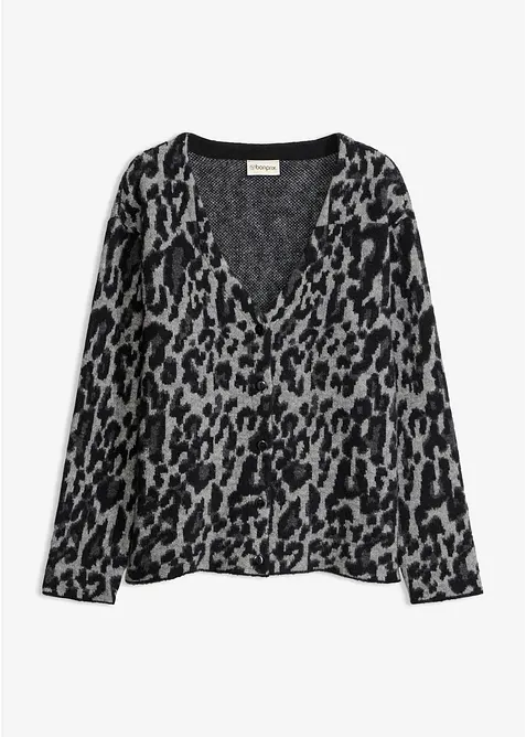 Cardigan med V-hals, bonprix