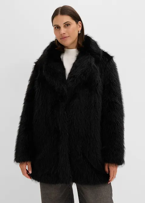 Oversized fuskepelsjakke, bonprix