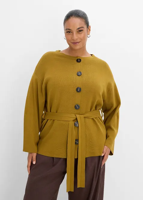 Cardigan i fin viskoseblanding, bonprix