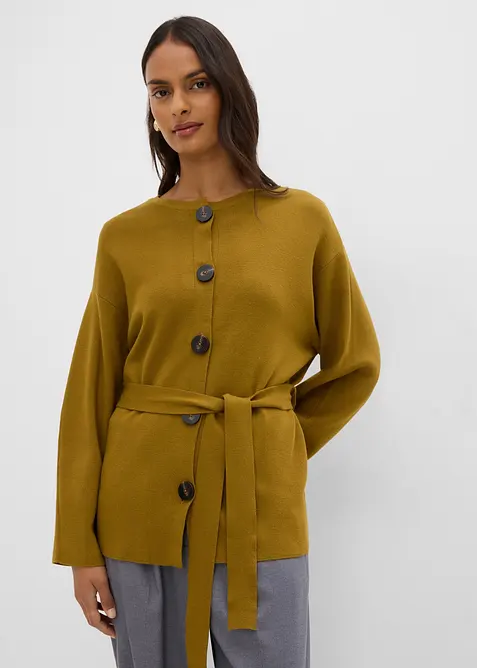 Cardigan i fin viskoseblanding, bonprix