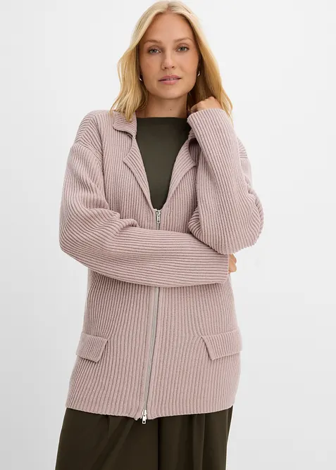 Cardigan i myk viskoseblanding, bonprix