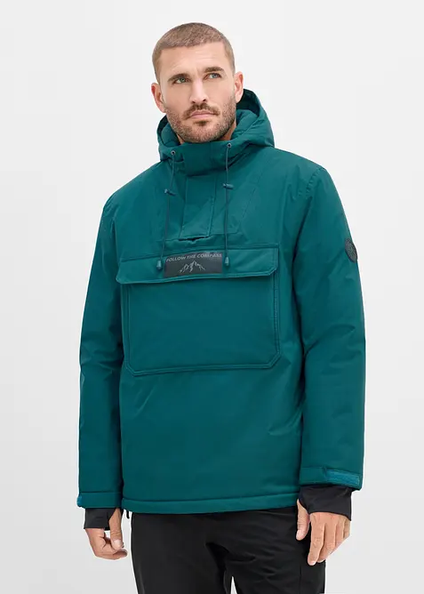 Vanntett funksjonsanorakk med fleecef&ocirc;r, bonprix