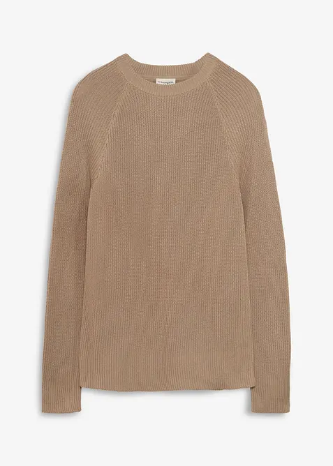 Ribbestrikket genser i slim fit, bonprix
