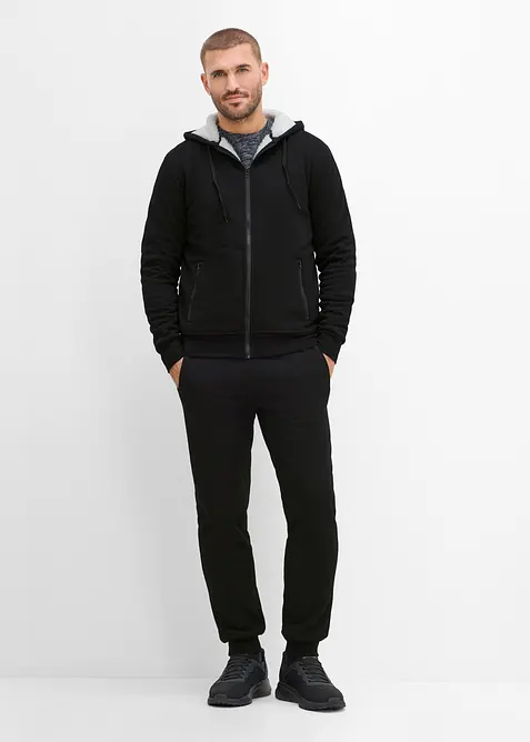 Vintervarm joggedress med deilig myk pilefleece, bonprix
