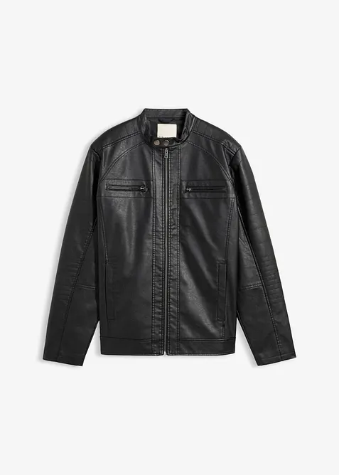 Jakke i imitert skinn og regular fit, bonprix