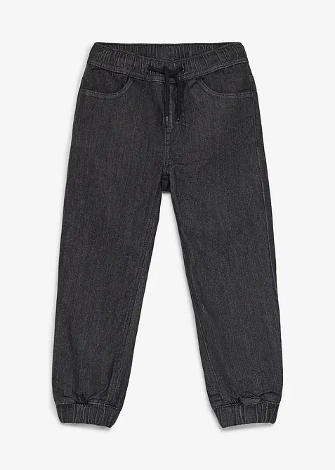 Regular fit pull on-jeans med varmende jerseyf&ocirc;r, bonprix