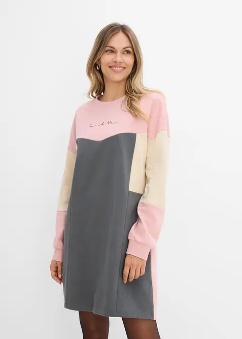 Sweatkjole i 100% bomull, bonprix