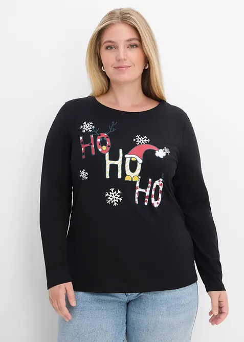 Langermet juletopp, bonprix