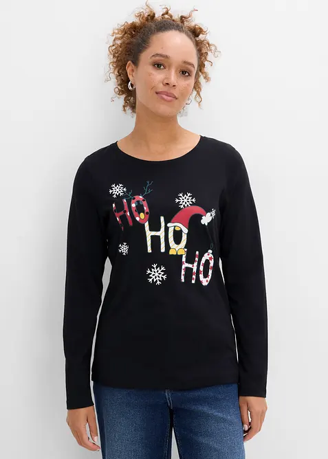 Langermet juletopp, bonprix