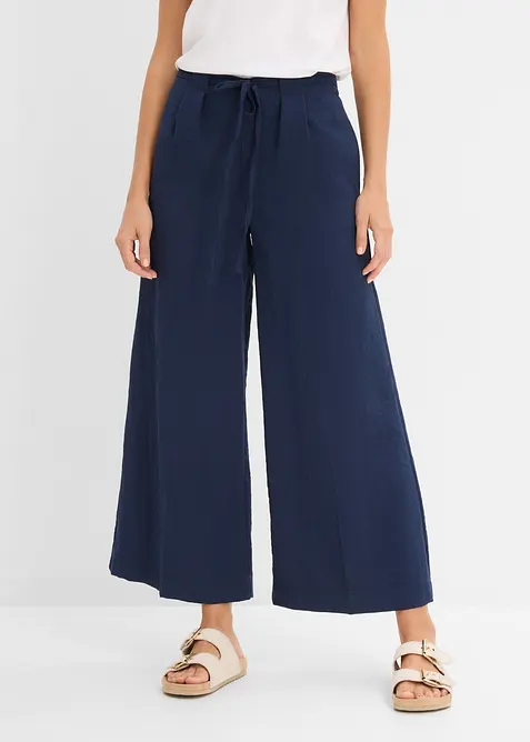Culotte i viskoseblanding med pent fall, bonprix