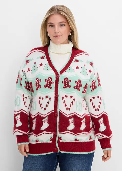 Julelig cardigan, bonprix