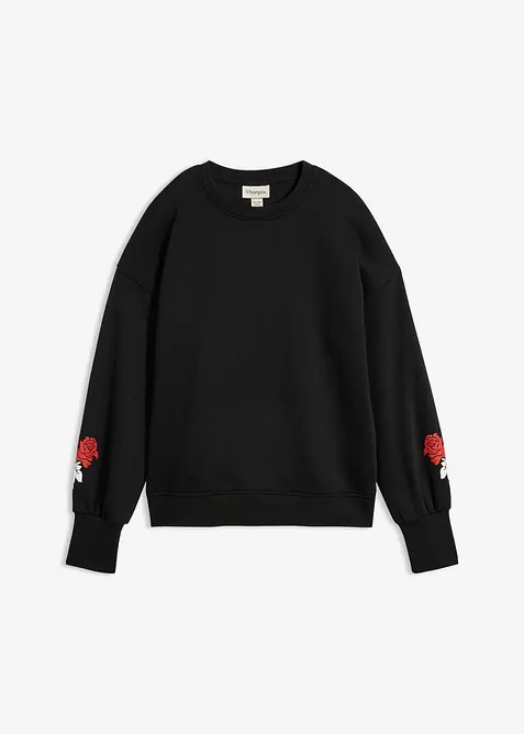 Sweatshirt i bomullsmiks, bonprix