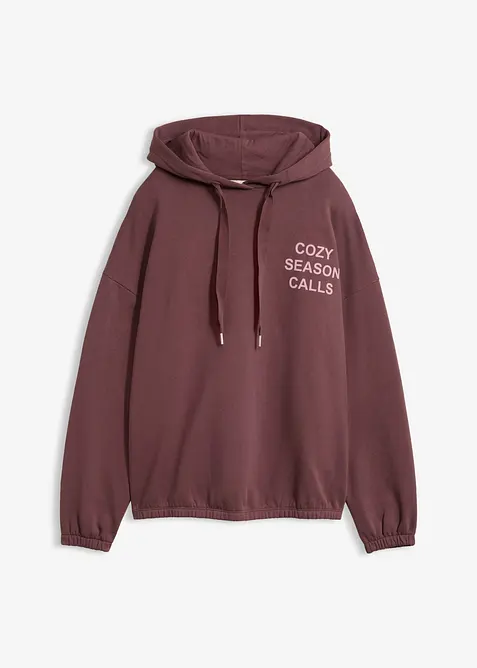 Oversized sweatshirt i 100% bomull, bonprix