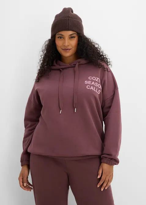 Oversized sweatshirt i 100% bomull, bonprix