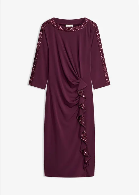 Jerseykjole med paljetter, bonprix