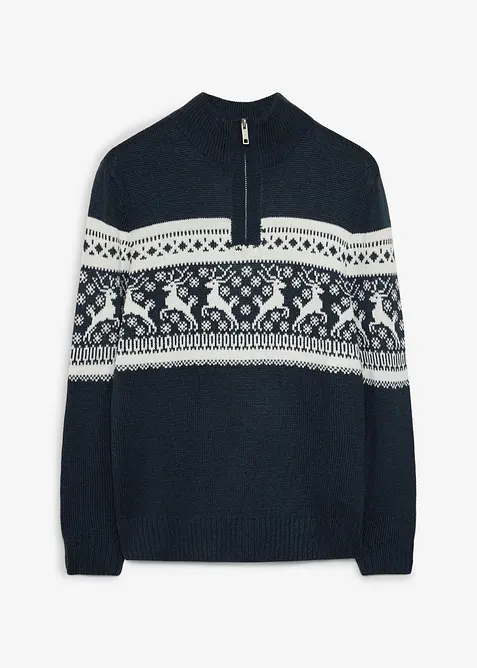 Genser i regular fit med koftem&oslash;nster, bonprix