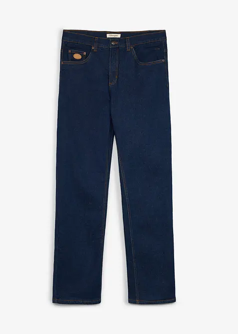Classic fit jeans med varmende fleecef&ocirc;r, bonprix