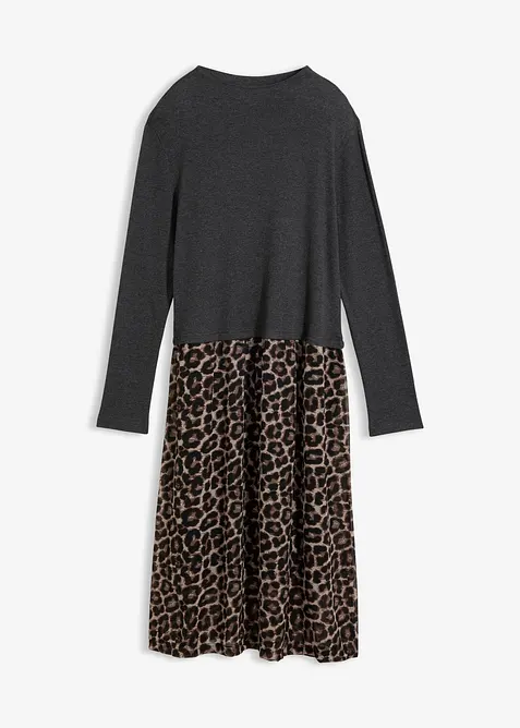 Jerseykjole i bomullsmiks, bonprix