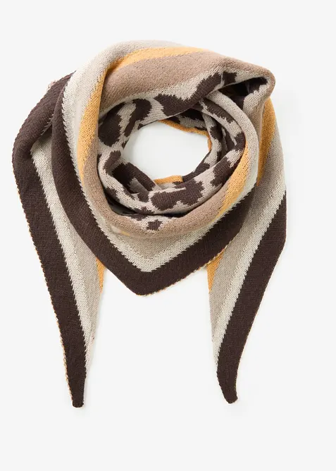 Deilig mykt trekantsjal med leopardm&oslash;nster, bonprix