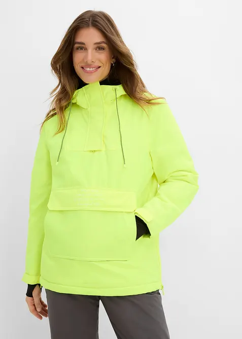 Ski-funksjonsjakke i pull on-modell med fleecef&ocirc;r, vanntett, bonprix
