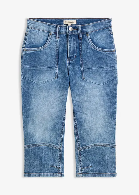 Caprijeans mid waist, stretch, bonprix