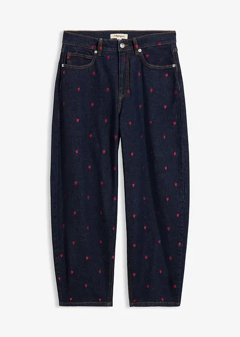 Barrel jeans high waist, bonprix