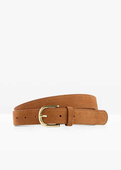 Skinnbelte med blank spenne, bonprix
