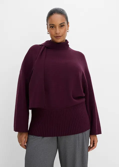 Oversized genser av myk viskosemiks, bonprix