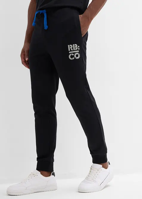 Joggebukse med detaljer i kontrastfarge, bonprix