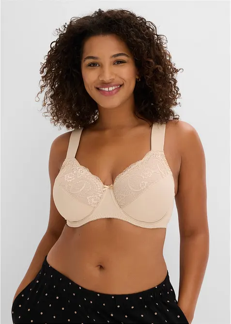 Minimizer-BH med vatterte skulderb&aring;nd (3-pack), bonprix