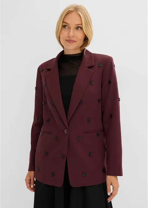 Oversized blazer med fine detaljer, bonprix