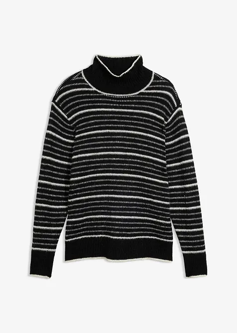 Lang genser i myk ullblanding, bonprix