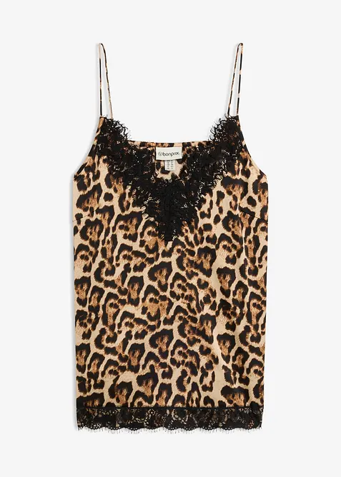 Bluse i lett sateng, bonprix