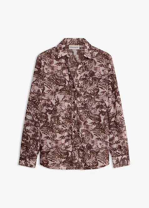 Skjorte i chiffon, bonprix
