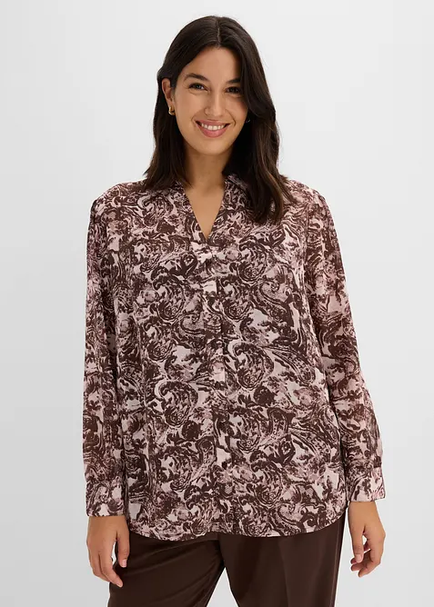 Skjorte i chiffon, bonprix