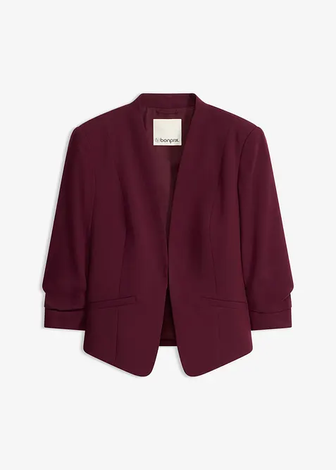 Blazer med rynkede, 3/4-lange ermer, bonprix