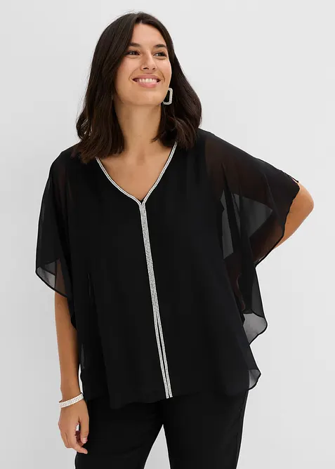 Tunika med strass, bonprix
