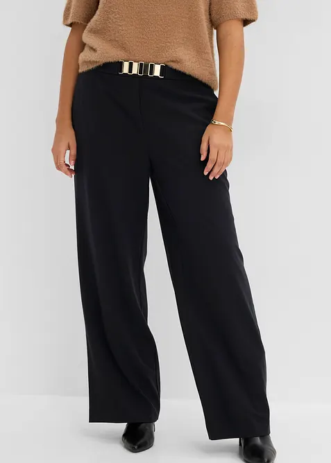 Dressbukse med dekorativ linning, bonprix
