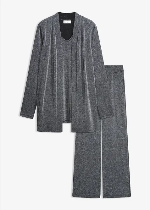 2i1-glittertopp og bukse (2-delt sett), bonprix