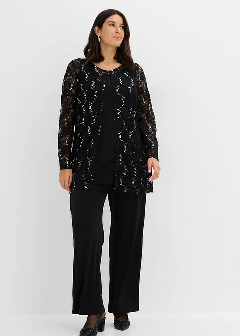 Blondejakke, topp og bukse (3-delt sett), bonprix