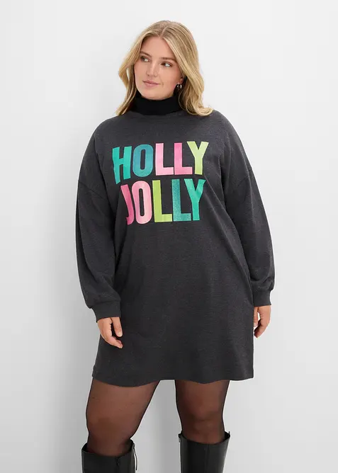 Oversized sweatshirtkjole, bonprix