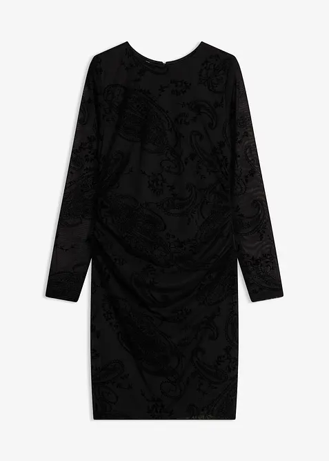 Jerseykjole i fin mesh, bonprix