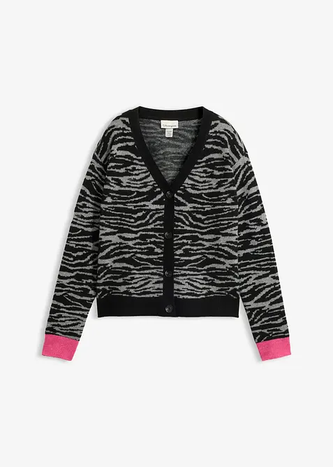 Jacquardstrikket cardigan, bonprix