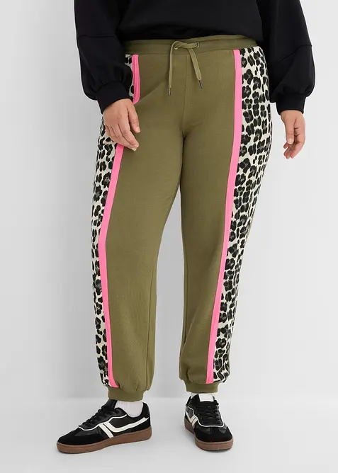 Joggebukse i myk bomullsmiks, bonprix