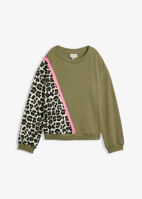 Sweatshirt i myk bomullsmiks, bonprix