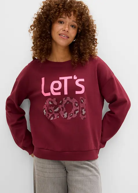 Sweatshirt i myk bomullsmiks, bonprix