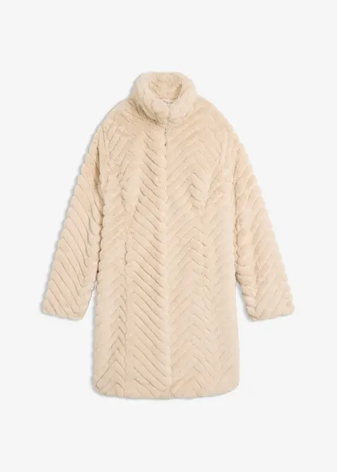 Fuskepelsk&aring;pe med st&aring;krage, bonprix