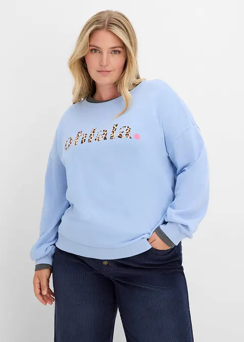 Sweatshirt i myk bomullsmiks, bonprix