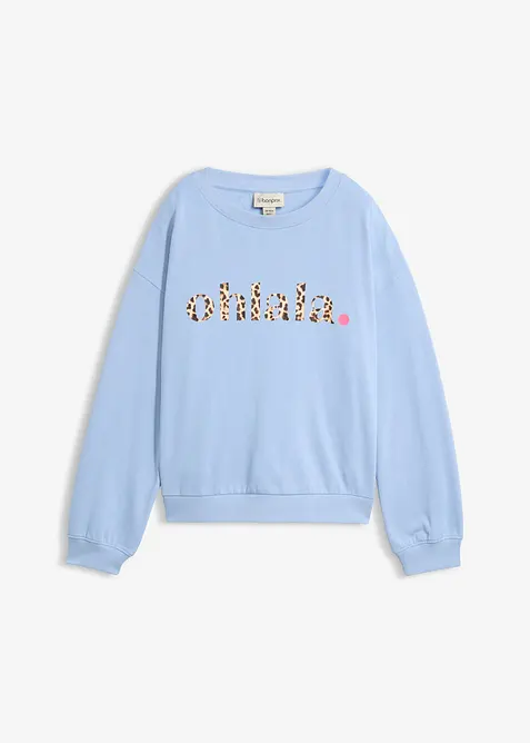 Sweatshirt i myk bomullsmiks, bonprix