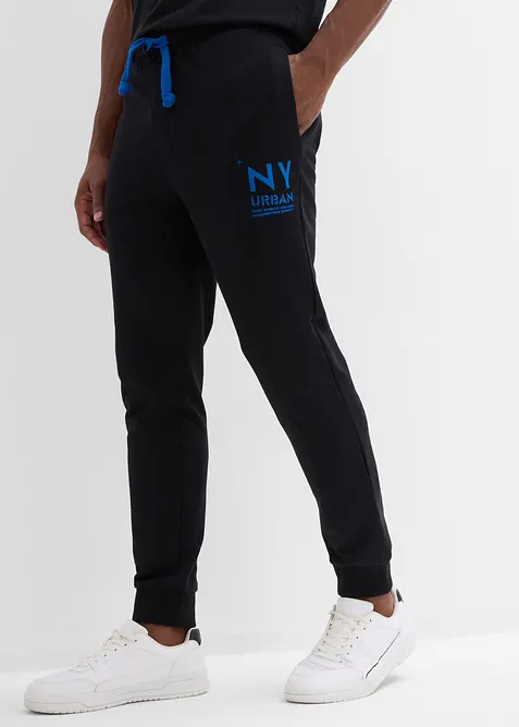 Joggebukse med detaljer i kontrastfarge, bonprix